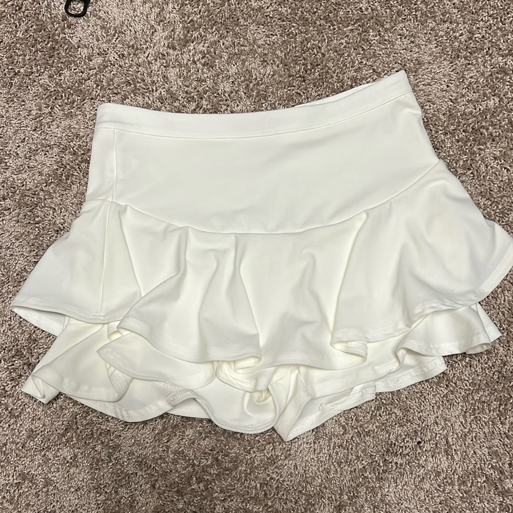 White/Off White Tennis Skort